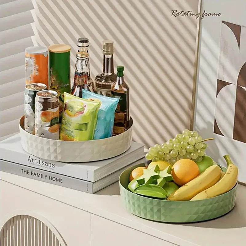 Rotating Spice Rack Organizer For Kitchen Cosmetics Storage