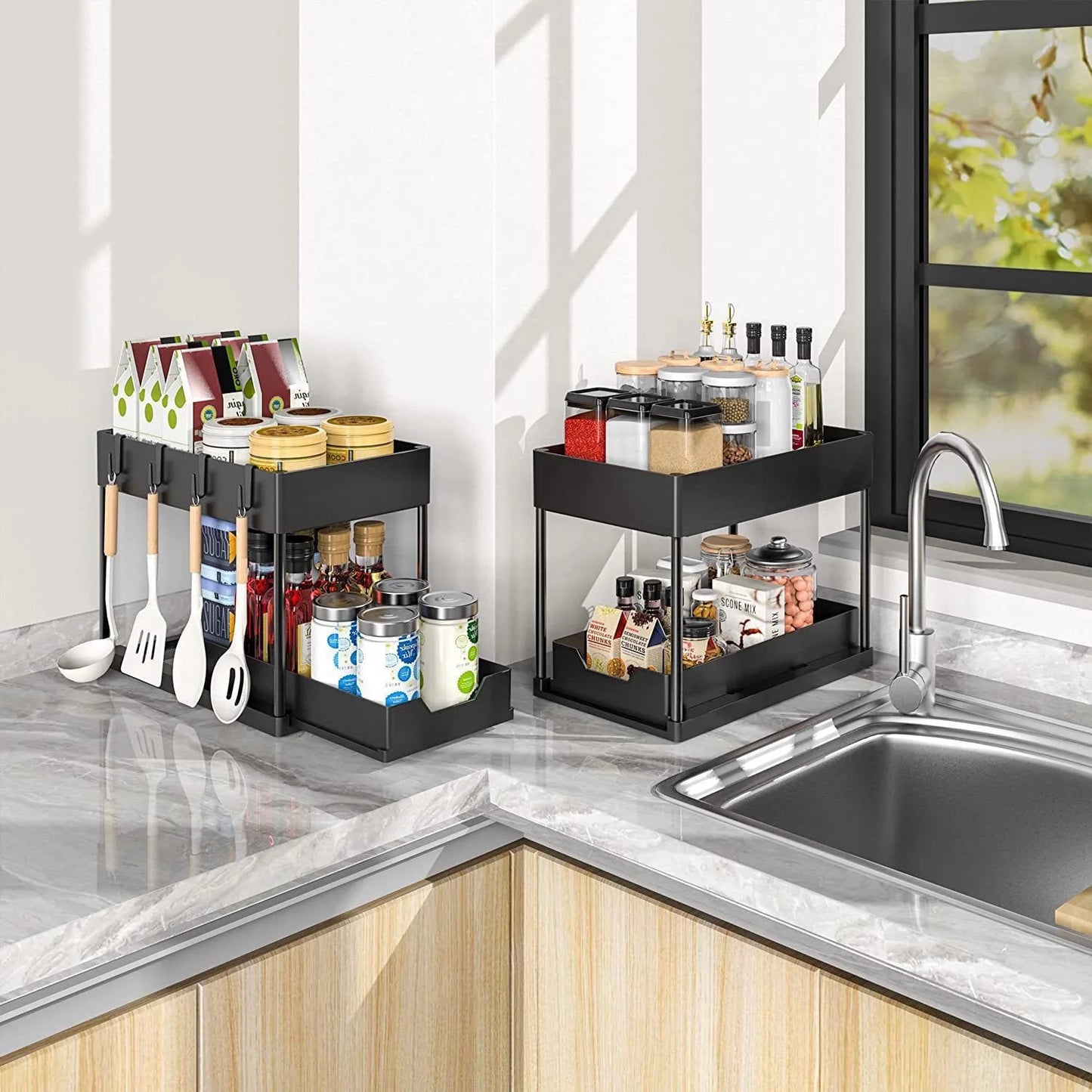 2-Tier Sliding Sink Organizer