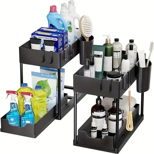 2-Tier Sliding Sink Organizer
