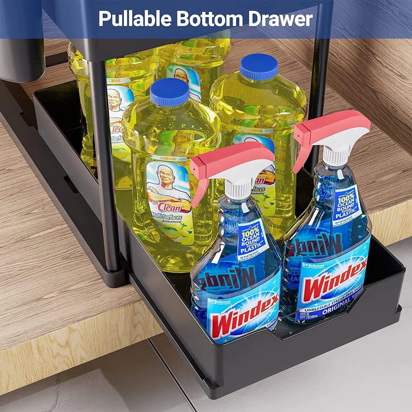 2-Tier Sliding Sink Organizer